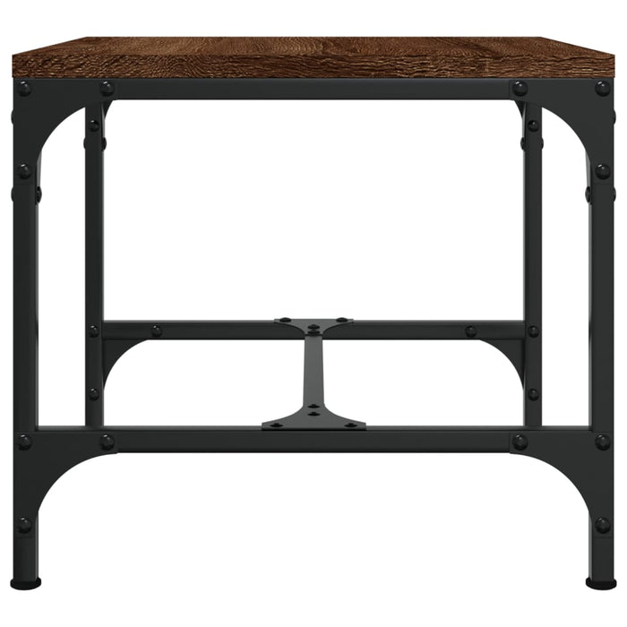 Mese laterale, 2 buc. stejar maro 40x40x35 cm lemn prelucrat - WALTI WALTI