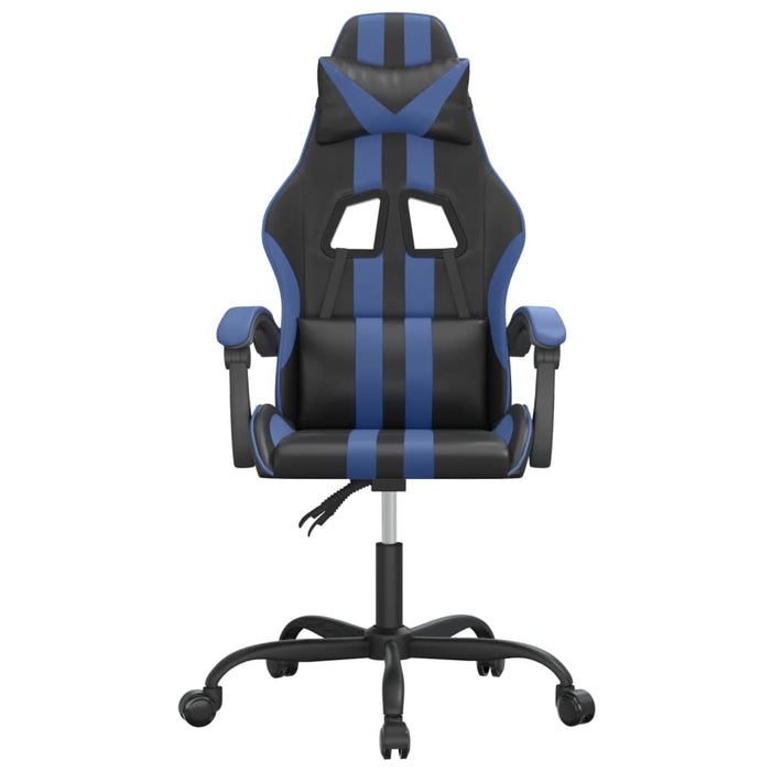 Scaun de gaming pivotant, negru și albastru, piele ecologică - WALTI WALTI