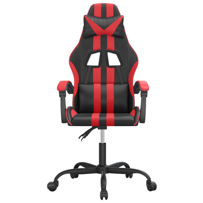 Scaun de gaming pivotant, negru și roșu, piele ecologică - WALTI WALTI