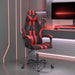 Scaun de gaming pivotant, negru și roșu, piele ecologică - WALTI WALTI