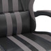 Scaun de gaming pivotant, negru și gri, piele ecologică - WALTI WALTI