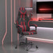 Scaun de gaming pivotant, negru și roșu vin, piele ecologică - WALTI WALTI