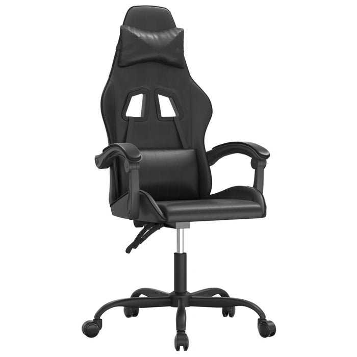 Scaun de gaming pivotant, negru, piele ecologică - WALTI WALTI