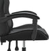 Scaun de gaming pivotant, negru, piele ecologică - WALTI WALTI