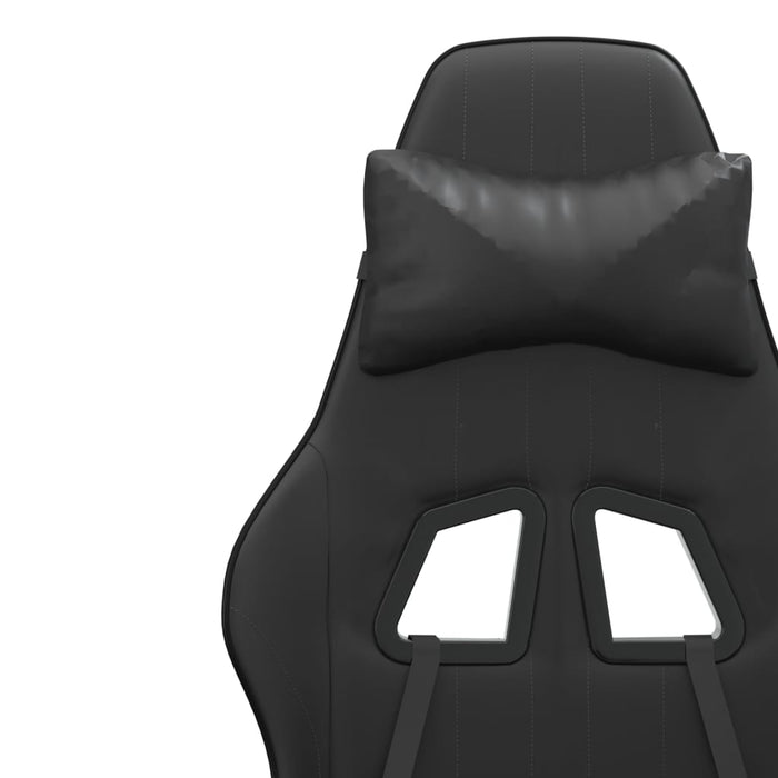 Scaun de gaming pivotant, negru, piele ecologică - WALTI WALTI