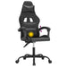Scaun de gaming pivotant, negru, piele ecologică - WALTI WALTI