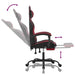 Scaun gaming pivotant/suport picioare negru/roșu vin piele eco - WALTI WALTI