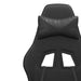 Scaun de gaming pivotant/suport picioare negru piele ecologică - WALTI WALTI