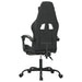 Scaun de gaming cu suport picioare negru/camuflaj piele eco - WALTI WALTI