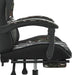 Scaun de gaming cu suport picioare negru/camuflaj piele eco - WALTI WALTI