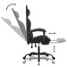 Scaun de gaming cu suport picioare negru/camuflaj piele eco - WALTI WALTI