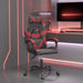 Scaun de gaming pivotant, negru și roșu vin, piele ecologică - WALTI WALTI