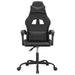 Scaun de gaming pivotant, negru, piele ecologică - WALTI WALTI