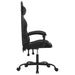 Scaun de gaming pivotant, negru, piele ecologică - WALTI WALTI