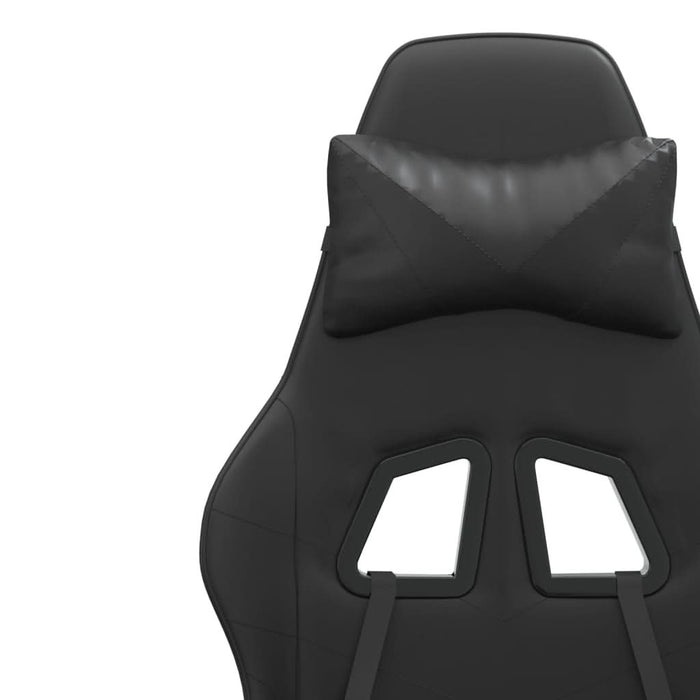 Scaun de gaming pivotant, negru, piele ecologică - WALTI WALTI