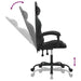 Scaun de gaming pivotant, negru, piele ecologică - WALTI WALTI