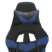 Scaun gaming pivotant/suport picioare negru/albastru piele eco - WALTI WALTI