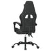 Scaun de gaming pivotant/suport picioare negru/gri piele eco - WALTI WALTI