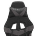 Scaun de gaming pivotant/suport picioare negru/gri piele eco - WALTI WALTI