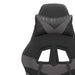 Scaun de gaming pivotant/suport picioare negru/gri piele eco - WALTI WALTI