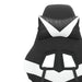Scaun gaming pivotant/suport picioare negru/alb piele eco - WALTI WALTI