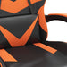 Scaun de gaming pivotant/suport picioare negru/oranj piele eco - WALTI WALTI