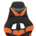 Scaun de gaming pivotant/suport picioare negru/oranj piele eco - WALTI WALTI