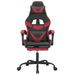 Scaun gaming pivotant/suport picioare negru/roșu vin piele eco - WALTI WALTI