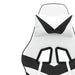 Scaun de gaming pivotant cu suport picioare alb&negru piele eco - WALTI WALTI