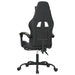 Scaun de gaming cu suport picioare negru/camuflaj piele eco - WALTI WALTI