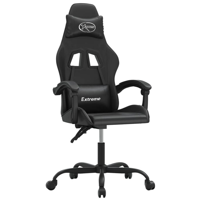Scaun de gaming pivotant, negru, piele ecologică - WALTI WALTI