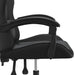 Scaun de gaming pivotant, negru, piele ecologică - WALTI WALTI