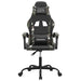Scaun de gaming pivotant, negru și camuflaj, piele ecologică - WALTI WALTI