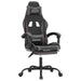 Scaun de gaming pivotant/suport picioare negru/gri piele eco - WALTI WALTI