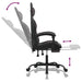Scaun de gaming pivotant/suport picioare negru/gri piele eco - WALTI WALTI
