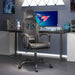 Scaun de gaming pivotant/suport picioare negru/gri piele eco - WALTI WALTI