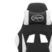 Scaun gaming pivotant/suport picioare negru/alb piele eco - WALTI WALTI