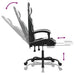 Scaun gaming pivotant/suport picioare negru/alb piele eco - WALTI WALTI