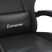 Scaun de gaming pivotant/suport picioare negru piele ecologică - WALTI WALTI