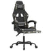 Scaun de gaming cu suport picioare negru/camuflaj piele eco - WALTI WALTI
