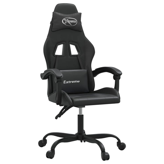 Scaun de gaming pivotant, negru, piele ecologică - WALTI WALTI