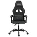 Scaun de gaming pivotant, negru, piele ecologică - WALTI WALTI