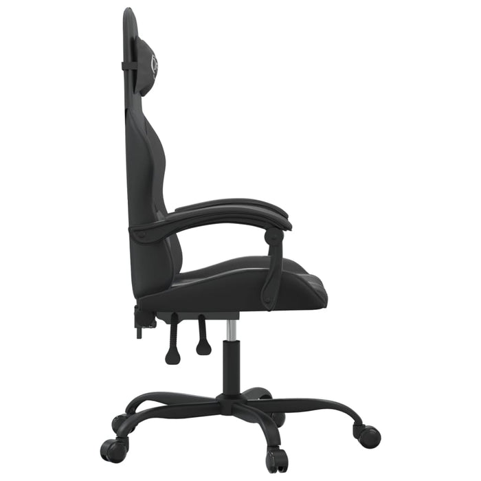 Scaun de gaming pivotant, negru, piele ecologică - WALTI WALTI