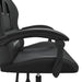 Scaun de gaming pivotant, negru, piele ecologică - WALTI WALTI