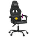 Scaun de gaming pivotant, negru, piele ecologică - WALTI WALTI