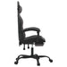 Scaun de gaming pivotant/suport picioare negru/gri piele eco - WALTI WALTI
