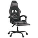 Scaun de gaming pivotant/suport picioare negru/gri piele eco - WALTI WALTI