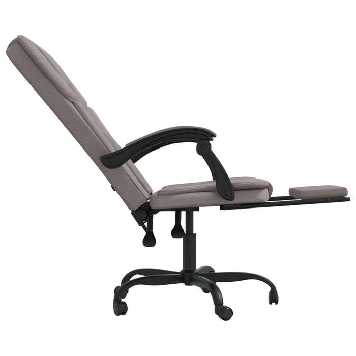 Fotoliu de birou rabatabil, gri taupe, textil - WALTI WALTI
