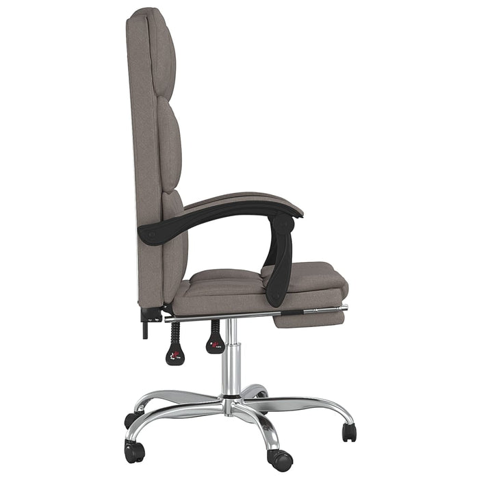 Fotoliu de birou rabatabil, gri taupe, textil - WALTI WALTI