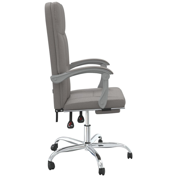 Fotoliu de birou rabatabil, gri taupe, textil - WALTI WALTI